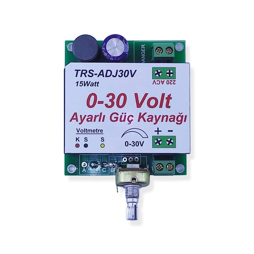 TS-ADJ30V-3 0-30V Ayarlı Güç Kaynağı | 15W DC Regülatör